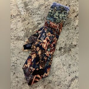 100% Silk Land’s End Impressionist Hand sewn Tie